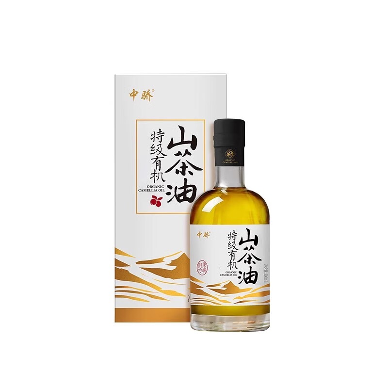 中骄特级有机山茶油 200ML 单位：瓶 金色
