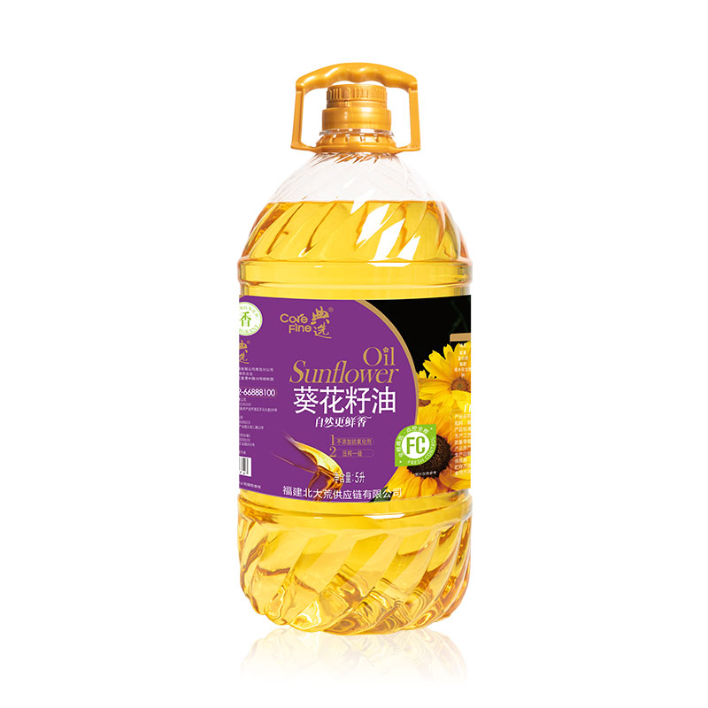 典选 北大荒葵花籽油5L/桶 金色