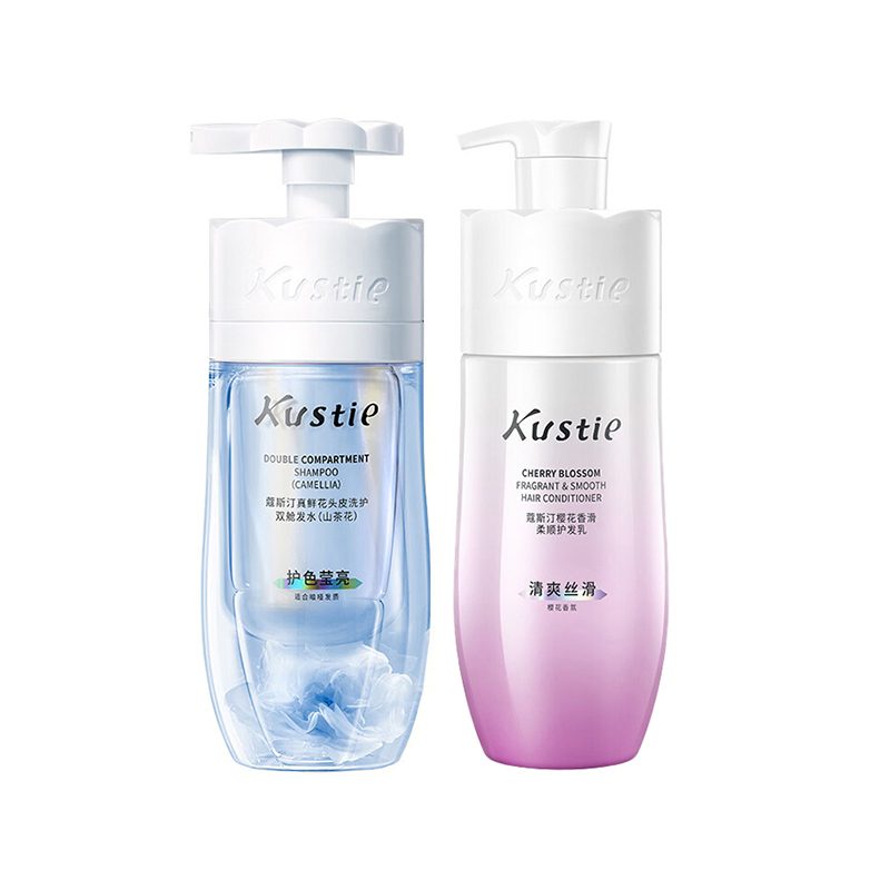 蔻斯汀  花瓣香氛洗护组合(山茶花洗发水500g+樱花护发素500g）（单位：支） 宝石蓝