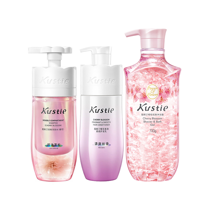 蔻斯汀 花瓣香氛洗护沐组合（单位：支） 粉色