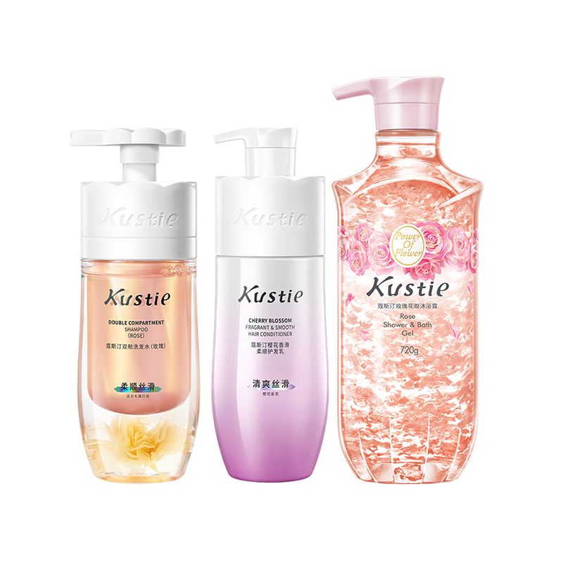 蔻斯汀 花瓣香氛洗护沐组合(单位：支) 玫瑰色
