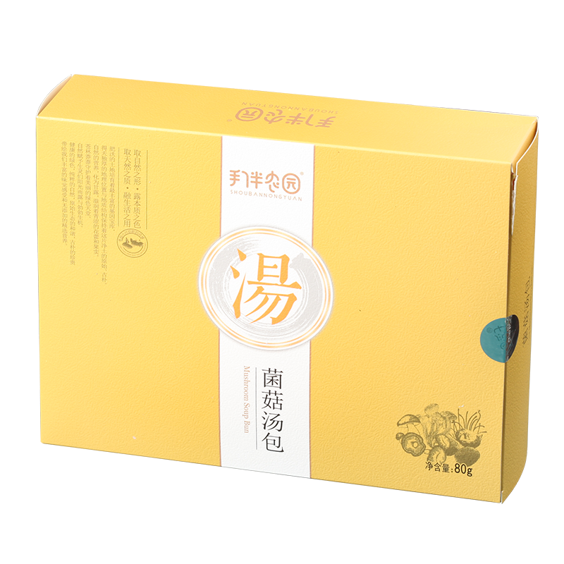 七里浮子手伴农园菌菇汤料80g（单位：盒） 拿铁色