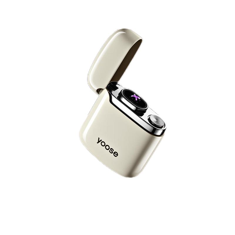 有色（yoose）充电打火机电子脉冲防风双电弧     DH01  单位：个 亚麻白