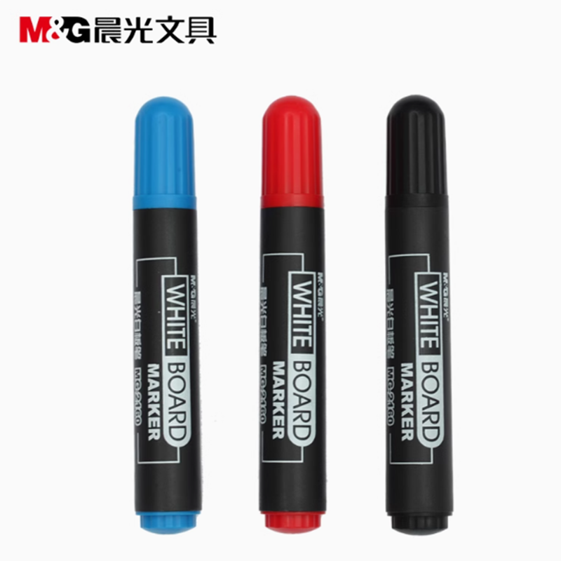 晨光白板笔MG2160黑，12支/盒 黑色