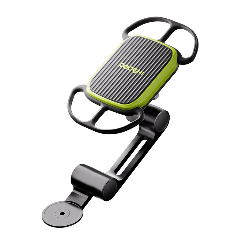 酷骑(COOGHI)自行车手机架把立骑行导航专用山地公路车防震固定支架装备/个 酷骑自行车 手机支架酷骑绿色