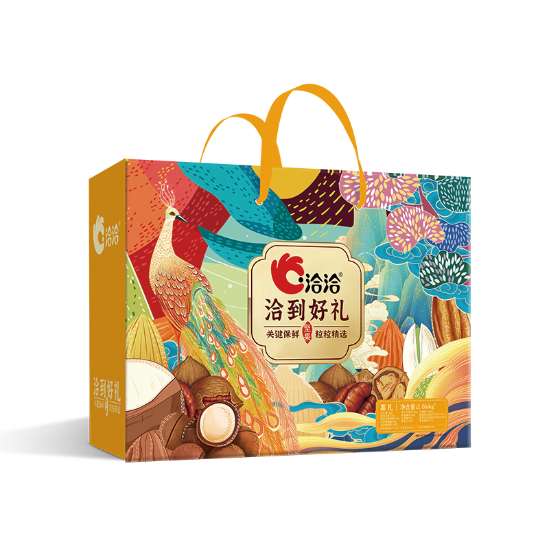 洽洽坚果礼盒 洽到好礼-嘉礼2.066kg单位：盒 红色