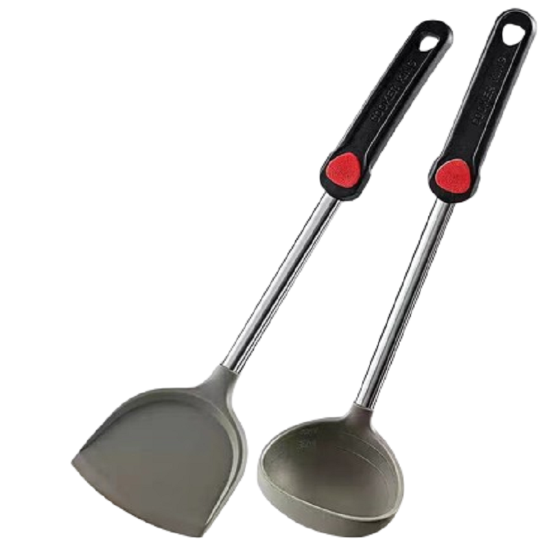 炊大皇红点护锅铲勺HDO2HG   2件套（单位：套） 混色