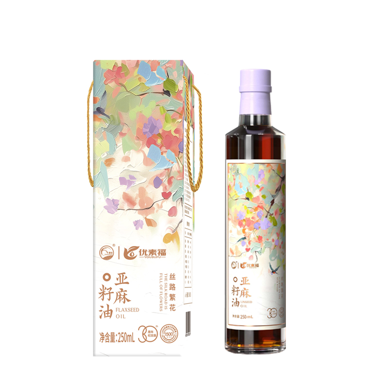 优素福丝路繁花亚麻籽油单支装250ml（单位：盒） 粉色