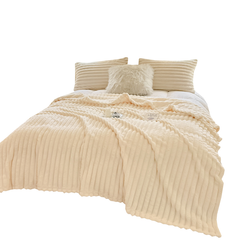 南方生活 兔毛绒多功能毛毯 NFWC-08MT002QD 180*200cm 白色 淡雅生活（单位：张）