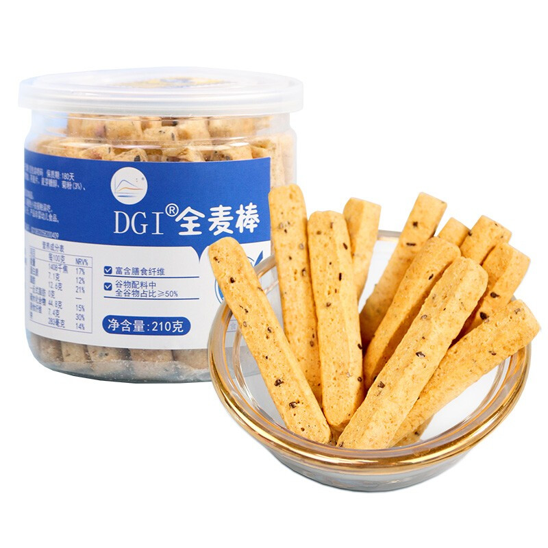 DGI全麦棒原味 210g*1罐 透明色