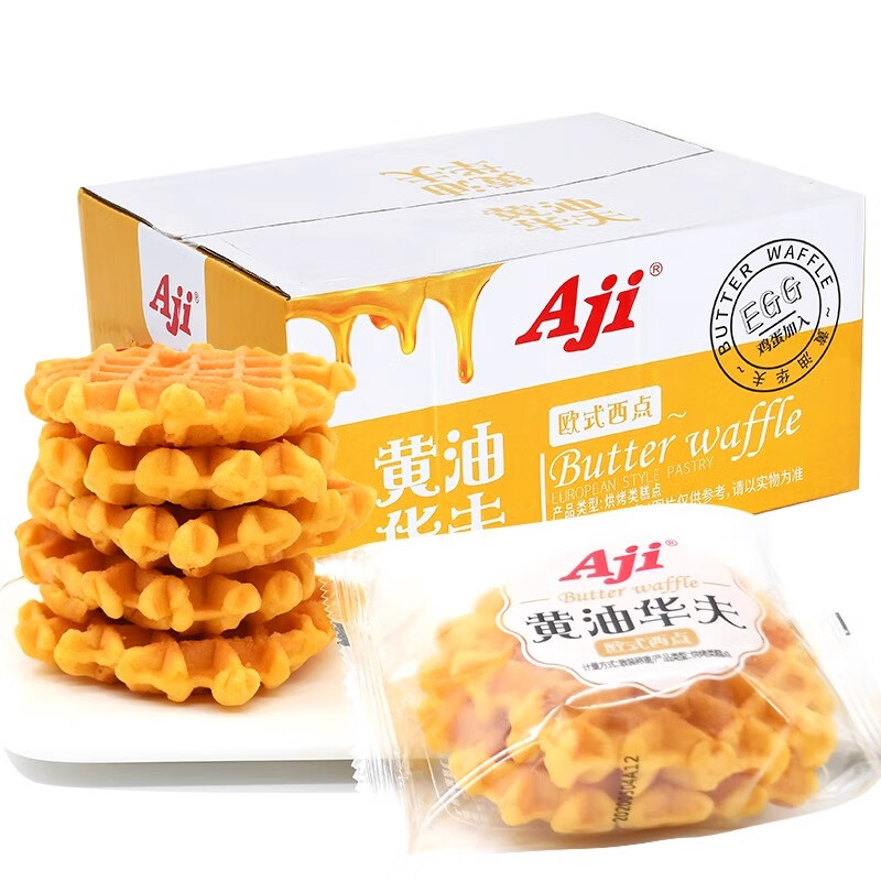 Aji黄油华夫450g*1箱 黄色
