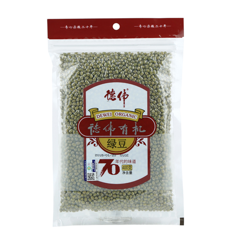 德伟（dewei）有机绿豆400g（单位：袋） 松石绿