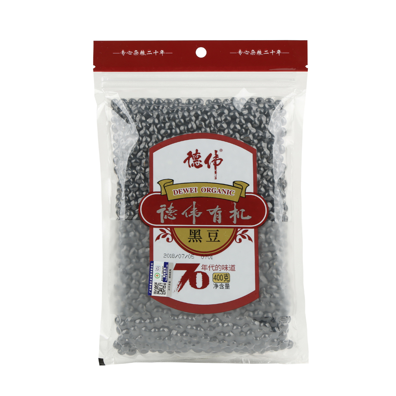 德伟（dewei）有机黑豆400g（单位：袋） 曜石黑
