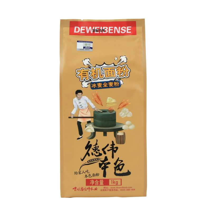 德伟（dewei）本色有机面粉（冰麦全麦粉）1KG（单位：袋） 奶茶杏