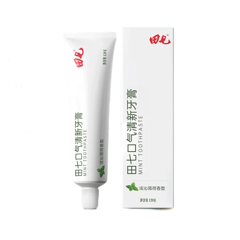 田七口气清新牙膏120g（薄荷）单位：支 白色