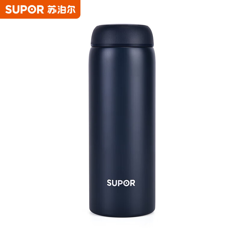 苏泊尔（SUPOR）316L不锈钢保温杯水杯380ml KC38FP10/个 绅士蓝