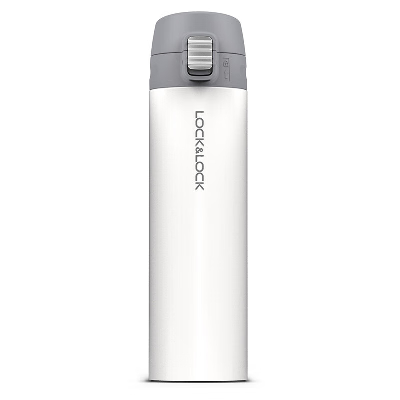 乐扣乐扣（LOCK&LOCK）缤纷弹跳盖马克杯390ML LHC3222 WHT-OCH 单位：个 白色单杯