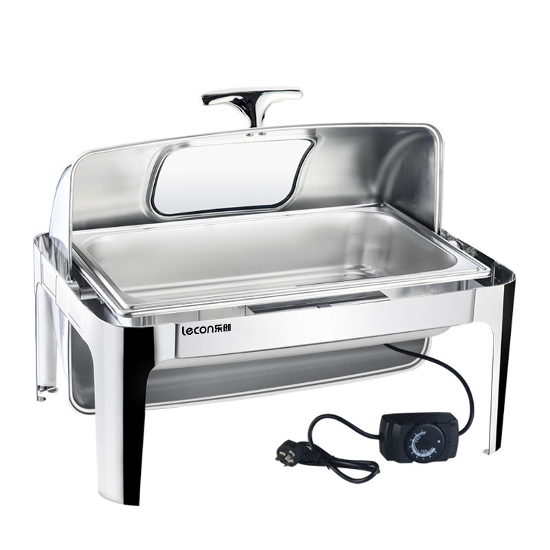 乐创（lecon）自助餐保温炉售饭台 单格加深13.5升/电加热 LC-723KS-2  台 白色