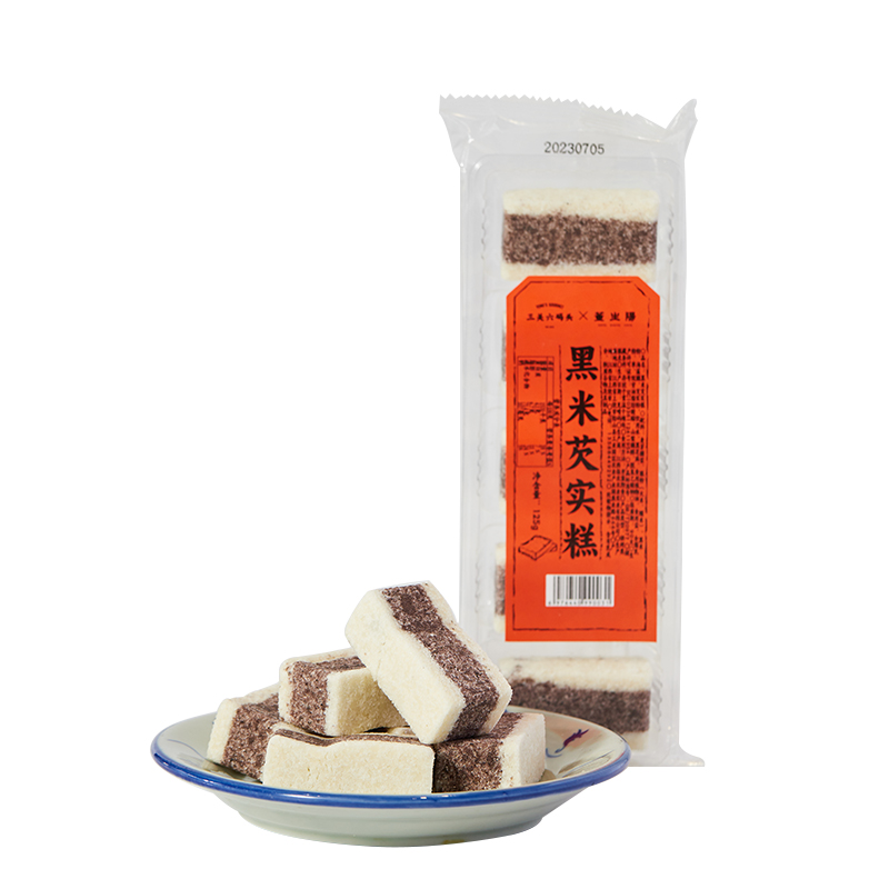 三关六码头黑米芡实糕原味125g*3（单位：袋） 白色