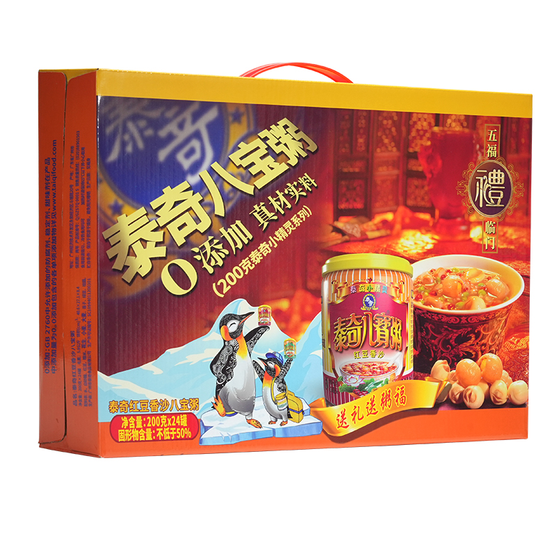 泰奇小精灵红豆香沙200g*24（单位：提） 红色