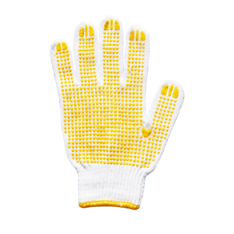 盛港（SHENGGANG） SG12 12双 防滑耐磨劳保线手套 鹅仔黄（单位：包）