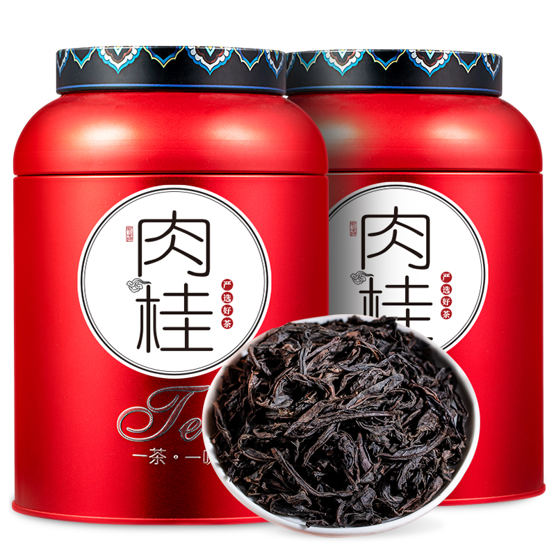 天洲溪茶叶经典乌龙茶肉桂武夷原产核心产地岩茶肉桂 茶叶300g 枫叶色