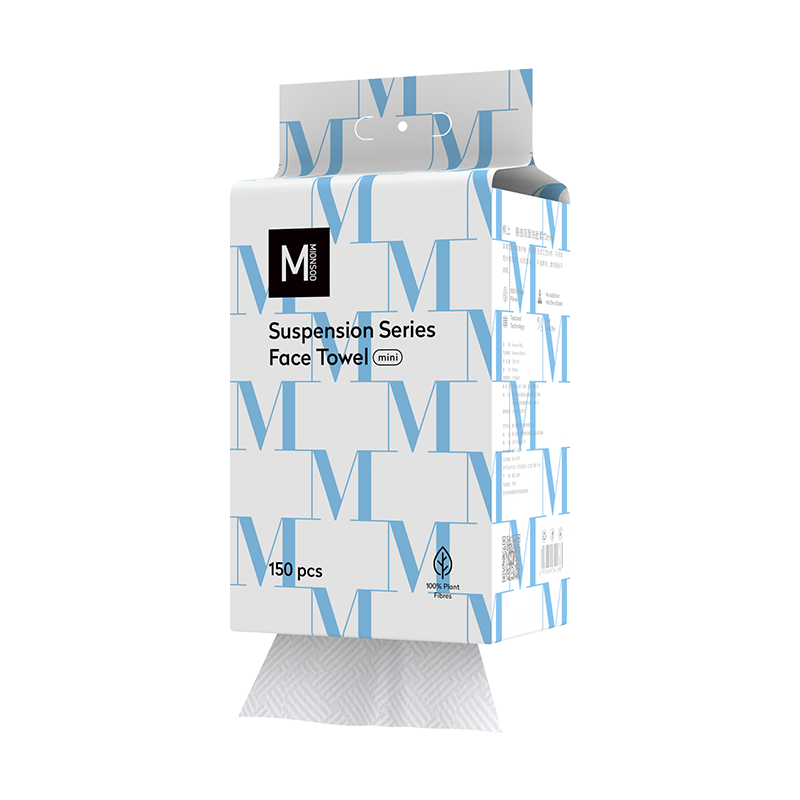 棉上 &middot;悬挂双面洗脸巾mini（软包） M1034 150抽/提*1提 白色（单位：提）