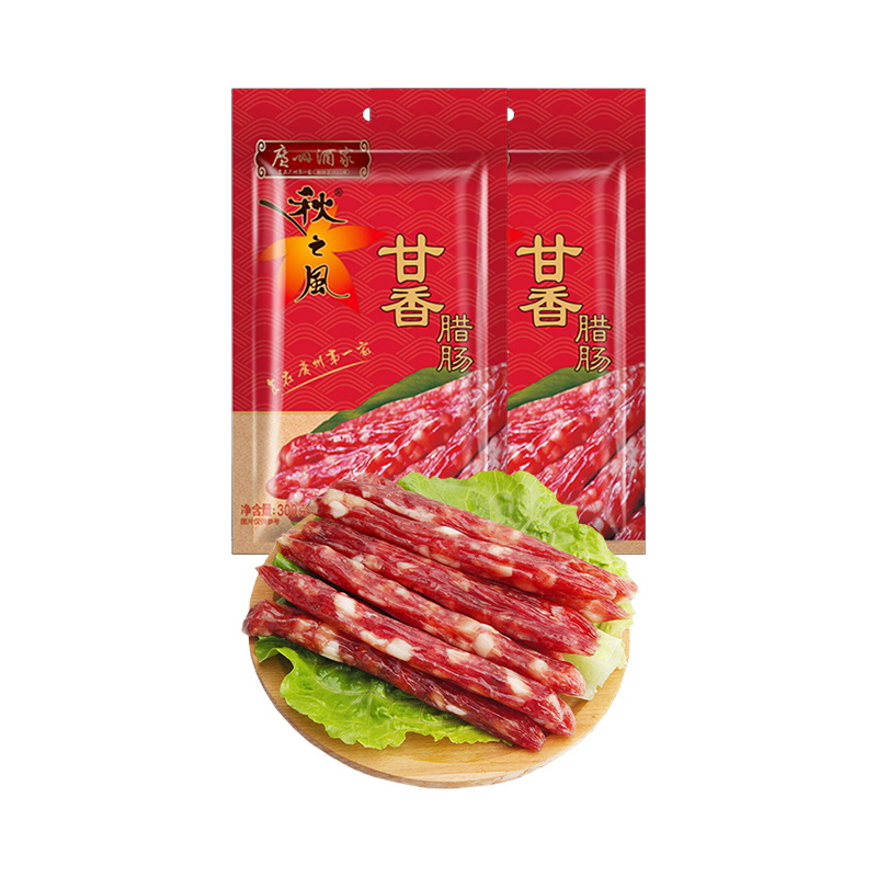 广州酒家 甘香腊肠 300g*2袋单位：袋 拿铁色