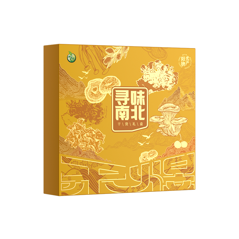 禾煜（HEYU）寻味南北-干货礼盒820g （含手拎袋）单位：盒 黄色