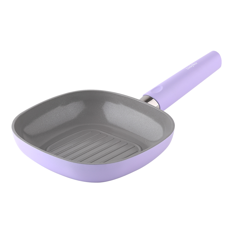 灵菲尔FRFP-ZA18方形18cm煎盘不粘锅迷你煎锅煎蛋神器早餐锅（单位：个） 紫色 拂晓紫薯泥