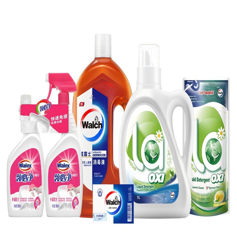 威露士洗衣除菌套装ZSW05六件套（1L+500ml+125G+500ml+500ml+1.8L） 单位：套 混色