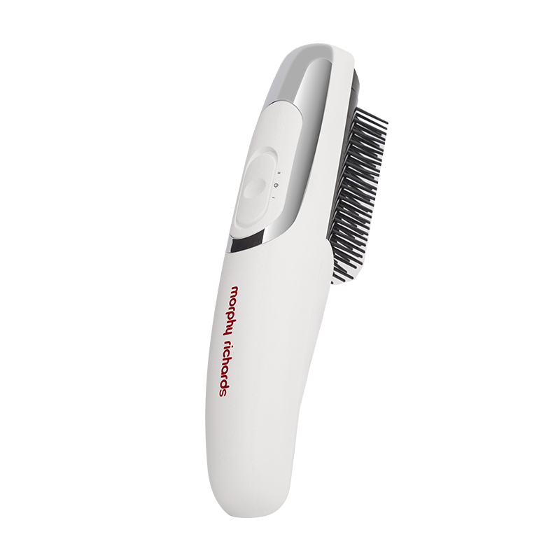 摩飞电器（Morphyrichards）电动光学按摩梳（电池款）MR7108 银白色（个） 白色