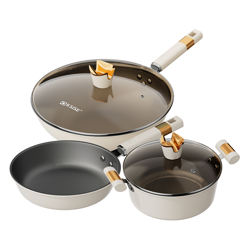 金嫂子（KSISE）钛晶生活系列锅具三件套 KST2306TZ3(单位：套） 混色