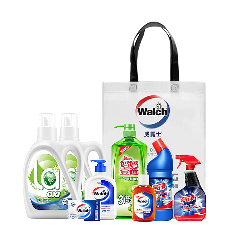 威露士洗护消毒套装24ZSW02八件套（1L*2+1.28kg+170ml+525ml+1L+350ml+125g）   单位：套 混色