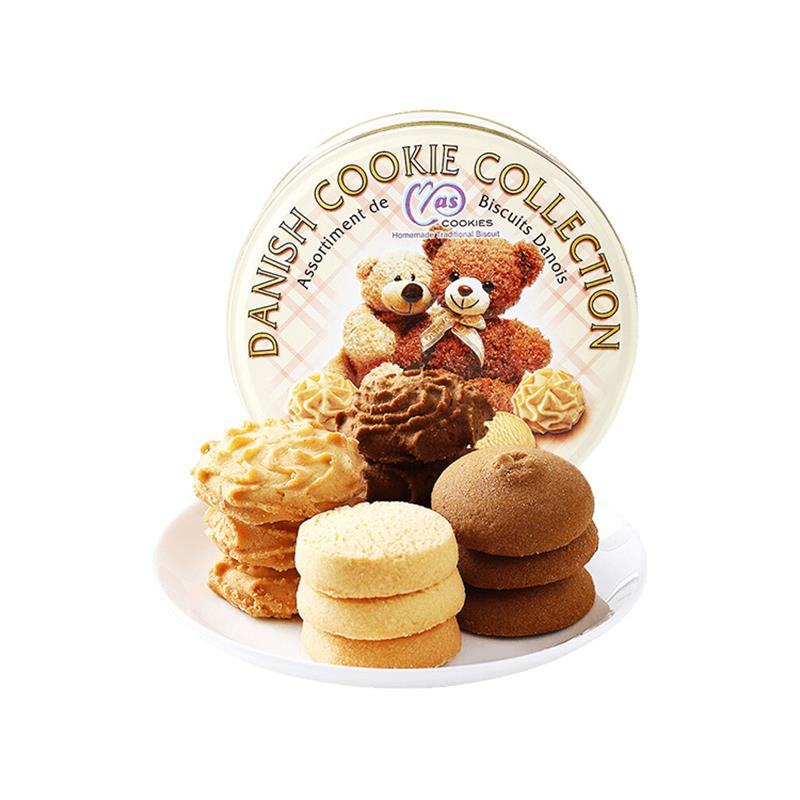 麦阿思 曲奇饼干 300g 曲奇饼干礼盒 粉色（单位：盒）