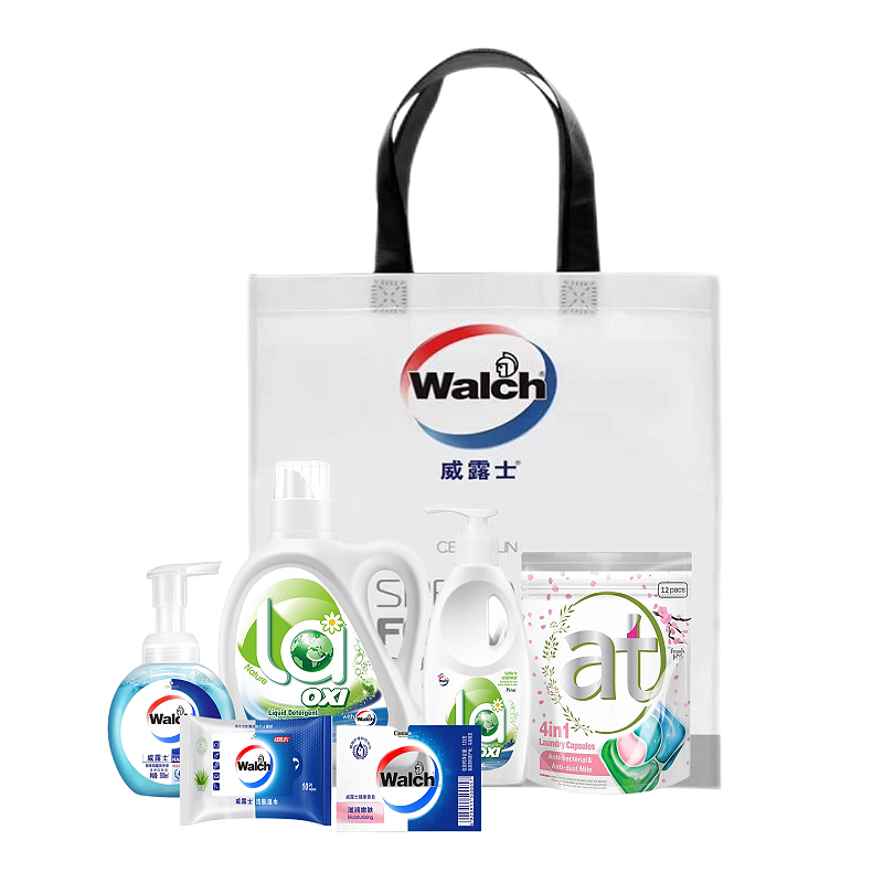 威露士健康生活套装ZS03-DB六件套（300ml+10ml*12粒+1L+300ml+10片+125g）单位：套 混色