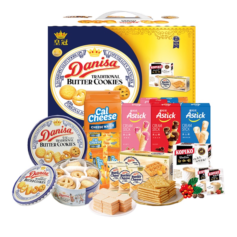 丹麦皇冠/AVANCE进口零食大礼包1165g （单位：盒） 蓝色