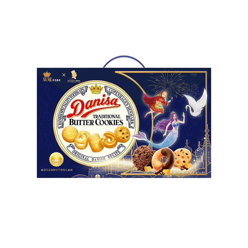 皇冠（CROWN）曲奇饼干礼盒688g 单位：盒 拿铁色