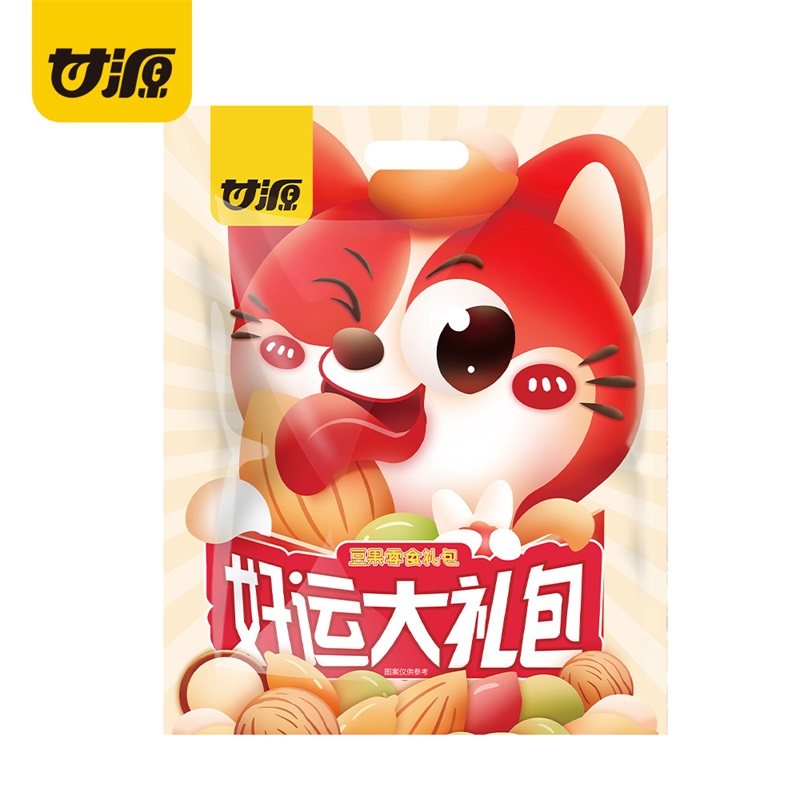 甘源好运零食大礼包698g单位：袋 拿铁色