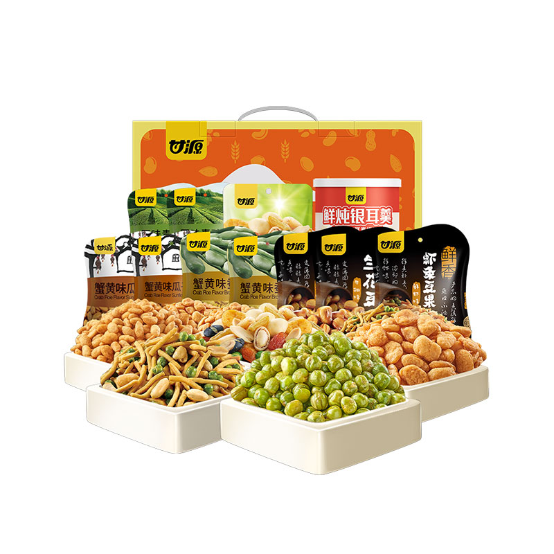 甘源 甘源有礼 588g 零食礼盒 拿铁色（单位：盒）