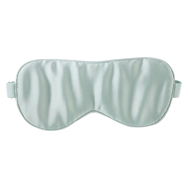 珍视明16姆米真丝刺绣眼罩 青玉色 23*10cm 1套/盒（单位：盒） 绿色