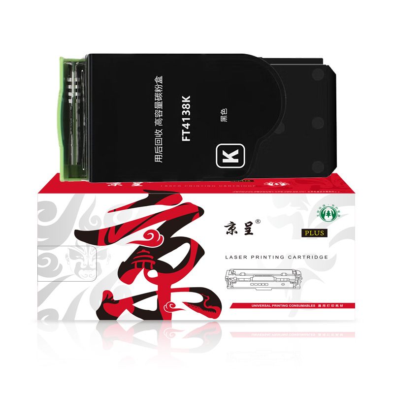 京呈 PLUS FT4138K 粉盒 适用方正FounderFS4138C/FS5138C 计价单位：支 黑色