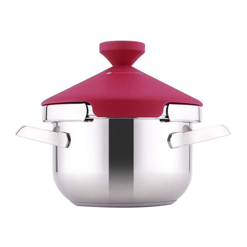 灵菲尔 FRPC-LG18灵感压力锅18CM不锈钢高压锅家用压力锅（单位：个） 勃艮第红