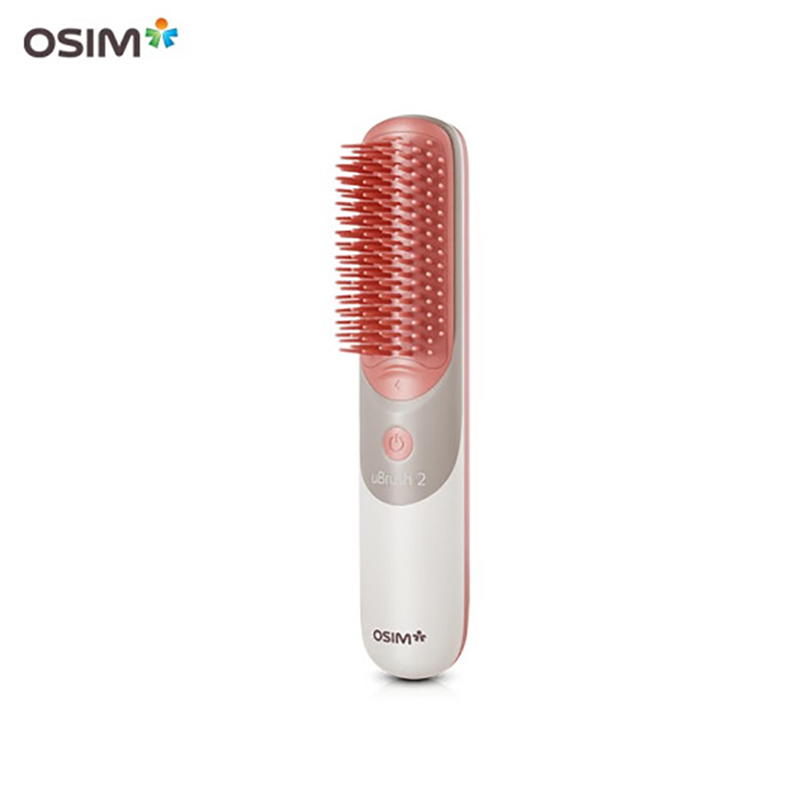 傲胜（OSIM）摩发梳 uBrush 2 震动头部按摩器 头皮按摩电动按摩梳子 OS-160 实用礼物礼品 单位：个 红色