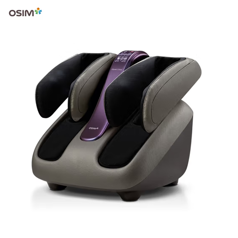 傲胜（OSIM）足疗机腿乐乐 智能足部按摩仪 升级腿部推拿 温热按摩脚机 实用礼物礼品 OS-393S  单位：个 深灰色
