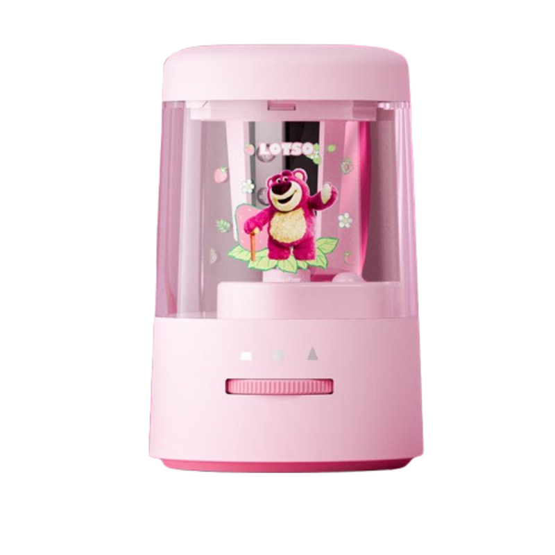 迪士尼（Disney）电动削笔机儿童多功能充电装电池自动卷笔刀学生开学文具削笔器A73058-T1X 草莓熊 个 粉色