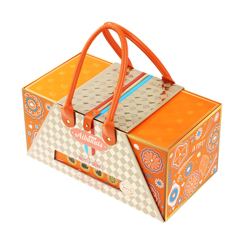 爱步盛宴坚果礼盒1920克年货送礼福利大礼包  单位：盒 炫橙色