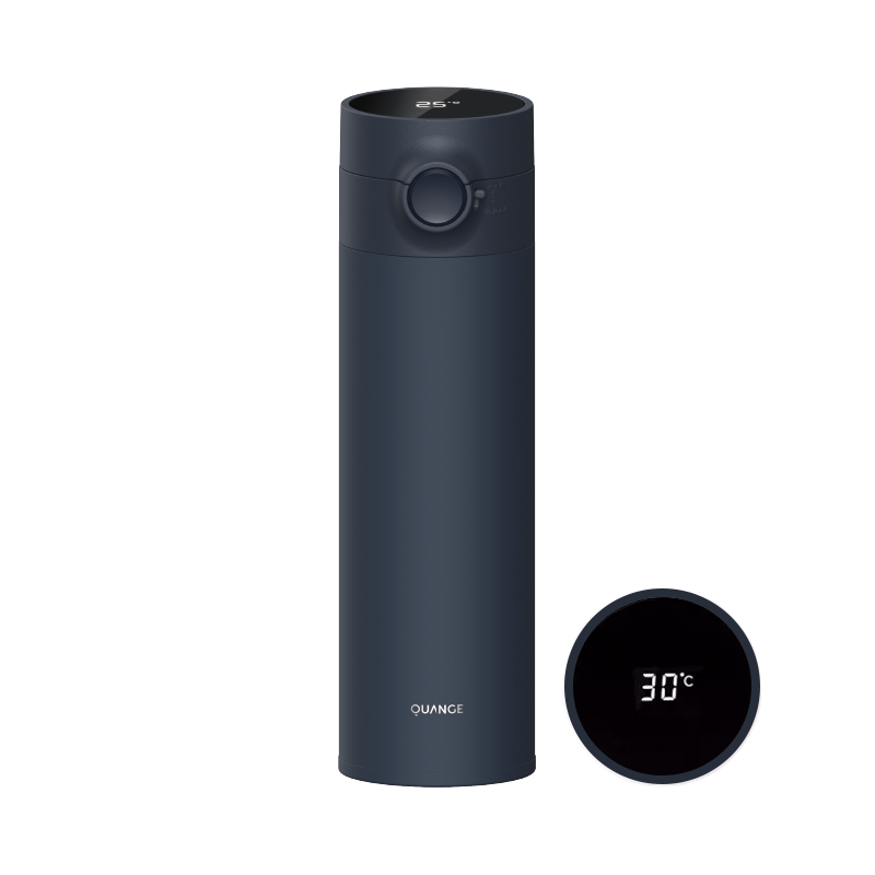 全格（Quange）弹盖温显保温杯BW401（480ml）SJ080602（单位：个） 藏青色