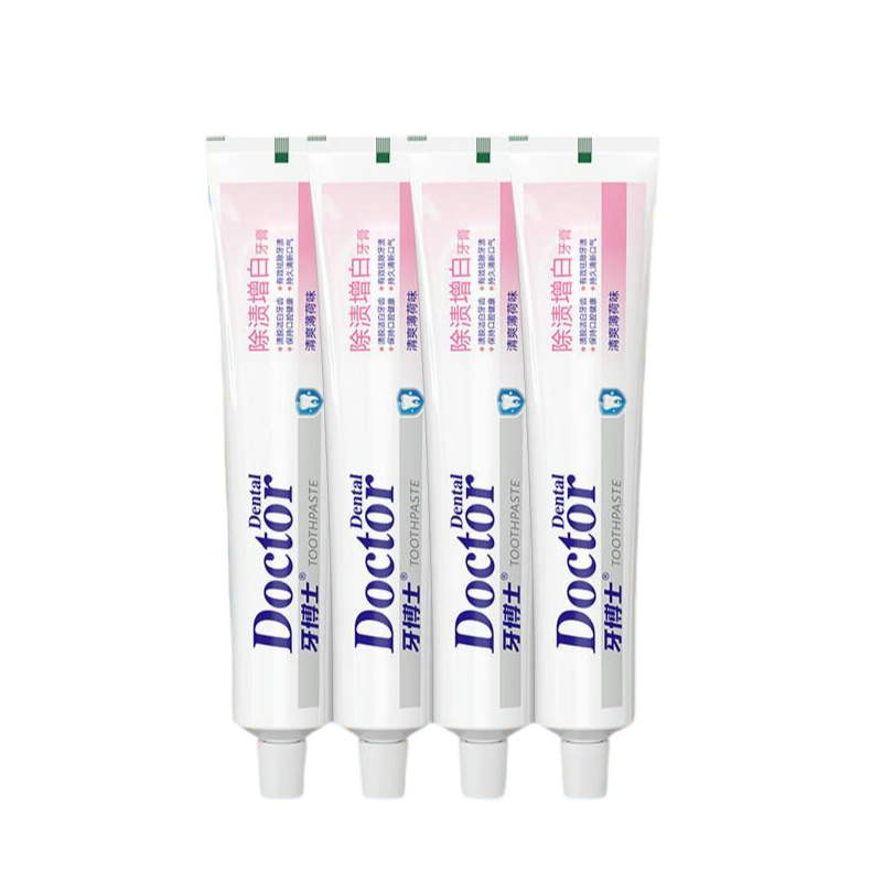 牙博士 除渍增白牙膏220g*4支（单位：套） 粉色