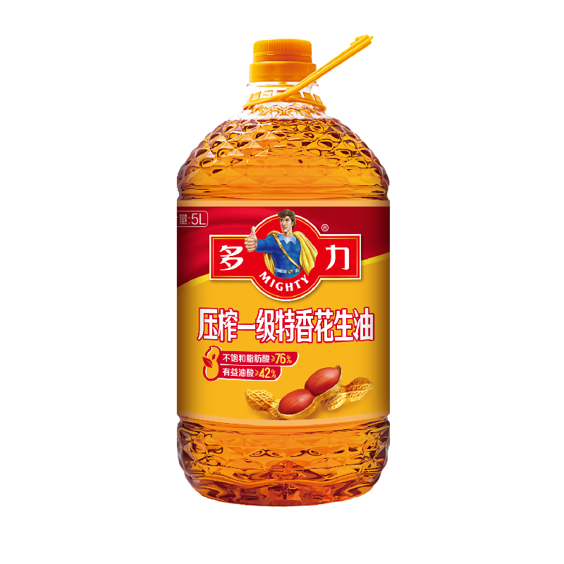 多力压榨一级特香花生油5L单位：桶 自然色